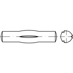 TOOLCRAFT TO-5438184 Knebelkerbstift 10 mm Stahl 25 St.