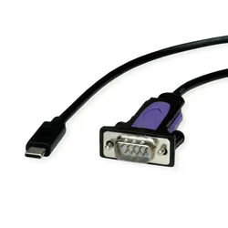 ROLINE Konverter-Kabel USB-C - seriell, FTDI Chipset, 1,8 m