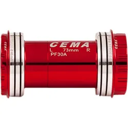 CEMA Innenlager PF30A für SRAM GXP W: 73 x ID: 46 mm Keramik - rot, Interlock