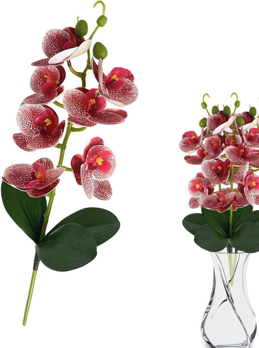 Kunstorchidee Vaasdecoratie Roze - 40 cm lengte