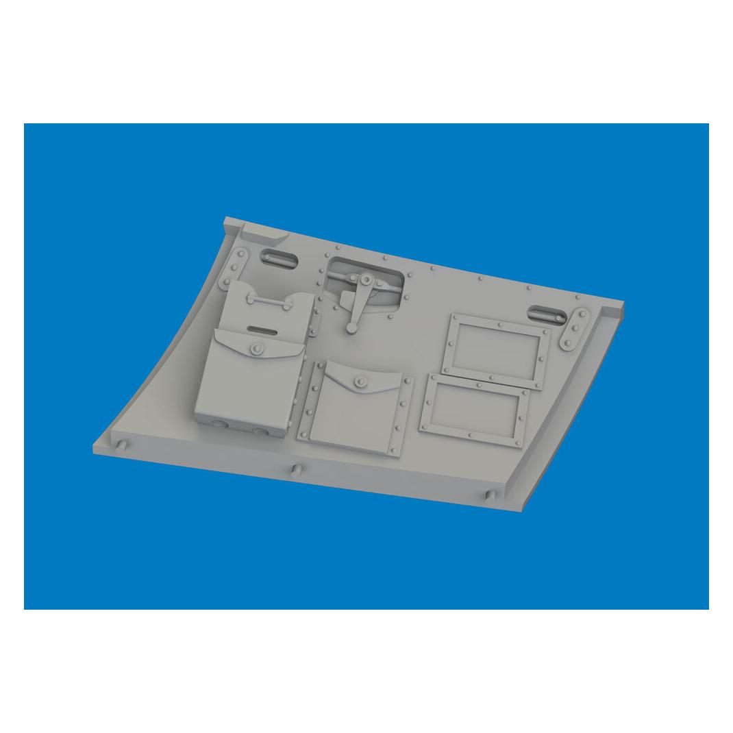 Eduard Hurricane Mk.I cockpit door PRINT for Arma Hobby (6481187)