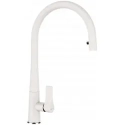 Schock Armatur Gota 521120W, Weiß, Hochdruck, Ausziehbarer Auslauf