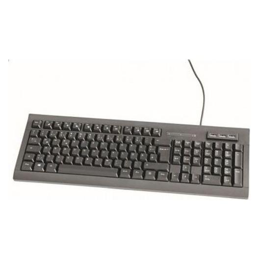 Dacomex K460u USB Tastatur mit USB Hub, schwarz (Eng. Int., Kabelgebunden) (225097)