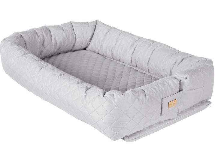 Kuschelnest ROBA Babyounge, roba Style, silbergrau , grau (silbergrau), Obermaterial: 100% Polyester. Füllung: 100% Polyester, Bettnestchen, Kuschelnest, 3in1