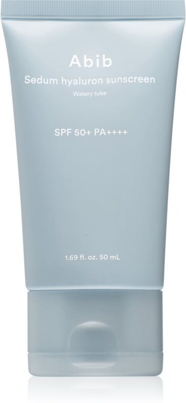 Abib Sedum Hyaluron Watery Tube Sunscreen crème solaire visage avec effets apaisants SPF 50+ 50 ml