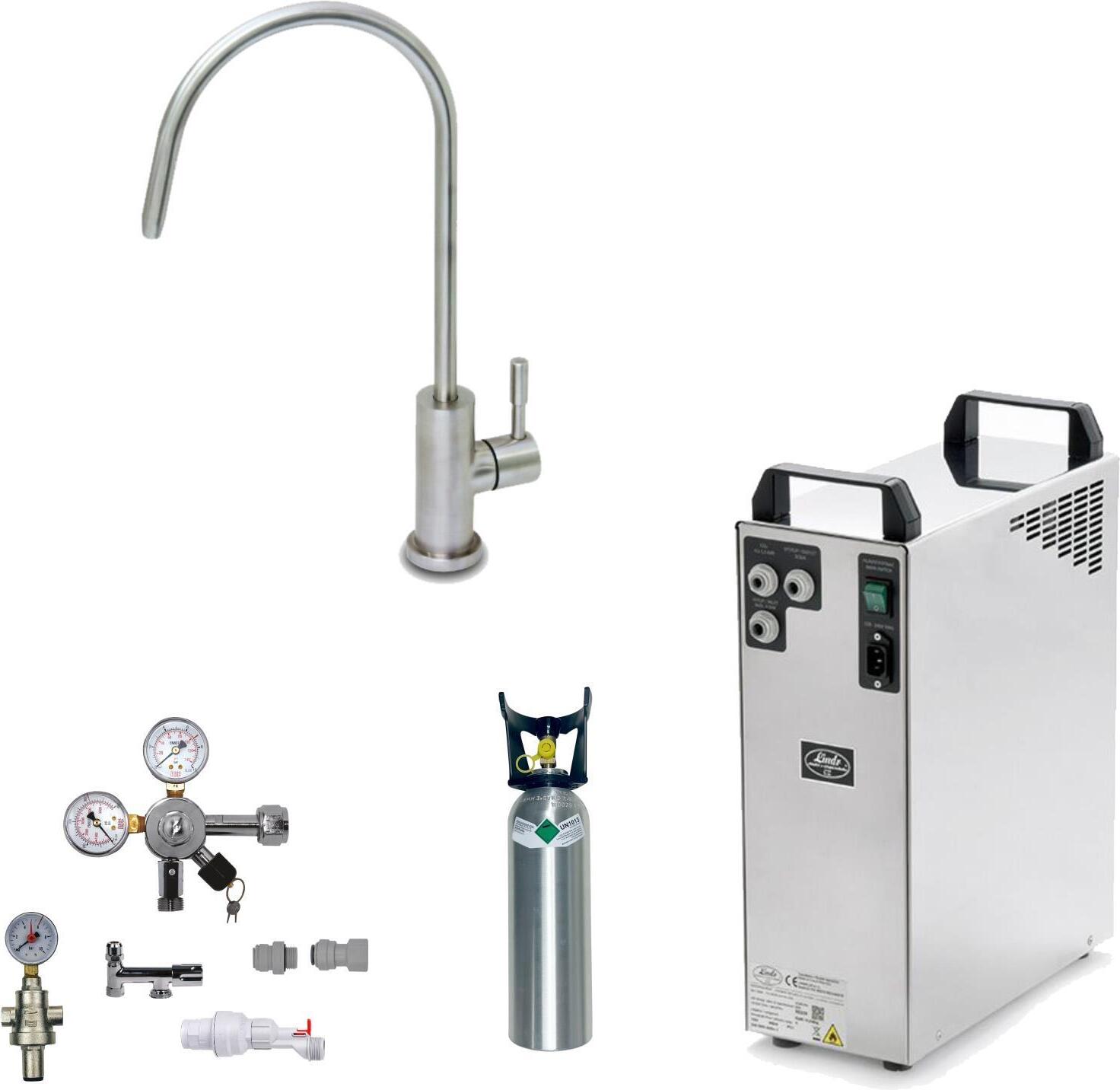 Tafelwasseranlage BieTal Set Wasserhahn 1-Wege TWA-200 ohne Kühlung ohne Filter