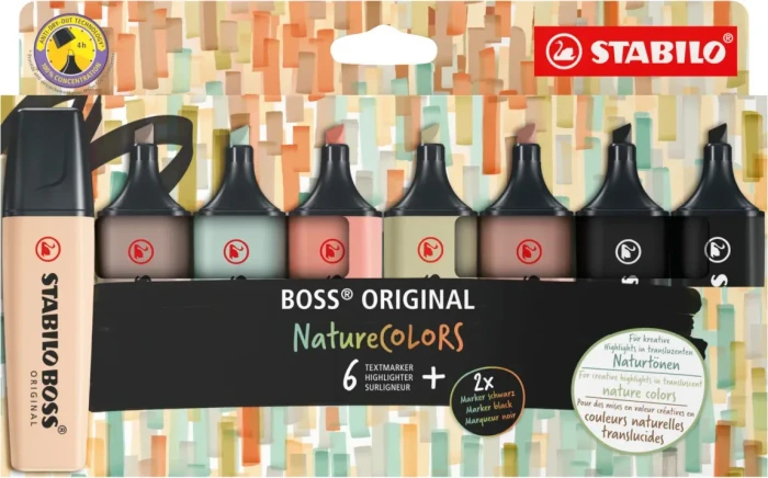 STABILO BOSS ORIGINAL NatureCOLORS - 8 Stück