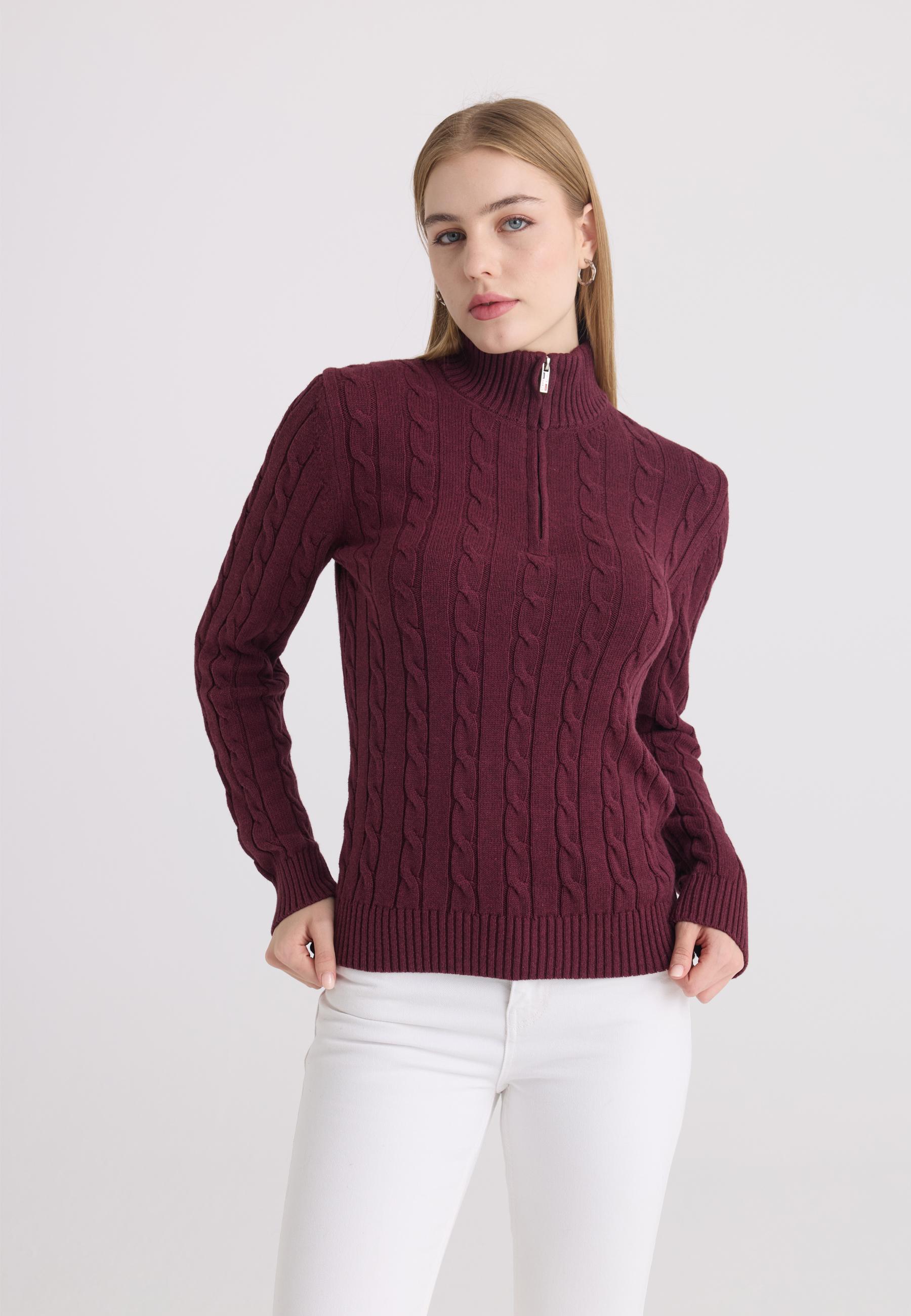 Pullover Pullover Mit Zopfmuster