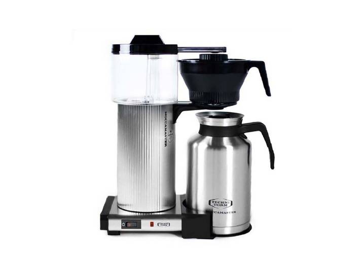 Moccamaster CDT Grand Filterkaffeemaschine poliert Grau