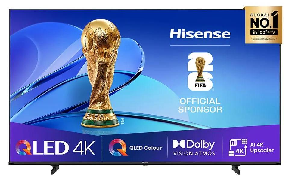 Hisense 43 '' E7Q | Hi-QLED Smart TV 4K 60 Hz, 109,2 cm (43"), 3840 x 2160 Pixel, QLED, Smart-TV, WLAN, Schwarz