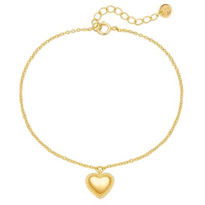 Gliederarmband GLANZSTÜCKE MÜNCHEN "GSM1975", gold (gelbgold), Armbänder, Damen, Gliederarmband, aus Sterling Silber