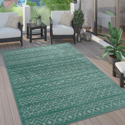Paco Home Indoor & Outdoor Rug With Boho Trellis High-Low Pattern