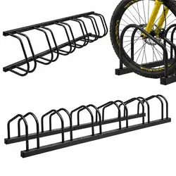 Relaxdays Fahrradständer für Boden und Wandmontage Schwarz