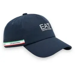 EA7 Unisex. 7X000609_AF15502 Mütze Italian Spirit navy (S), Lässig, Sportlich, Baumwolle, Sportbekleidung, Multisport, Marine