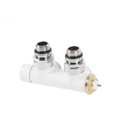Terma Thermostat-Verbundeckventil 50mm CYLINDER GZ 1/2"-GZ 24-19 links, TGZTBI011, Weiß TGZTBI011