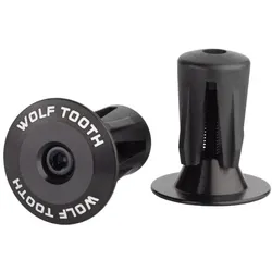 WOLF TOOTH Lenkerstopfen Bar End Plugs | Aluminium schwarz