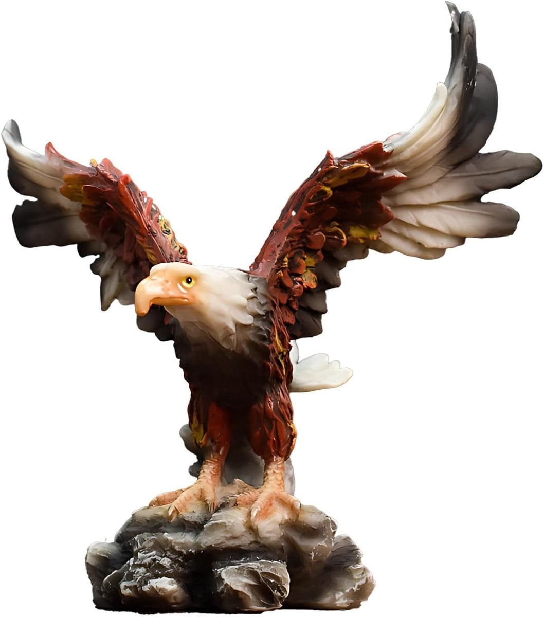 Hars Adelaar Beeld Vliegende Vogel Multicolor Hoogte: 15 cm