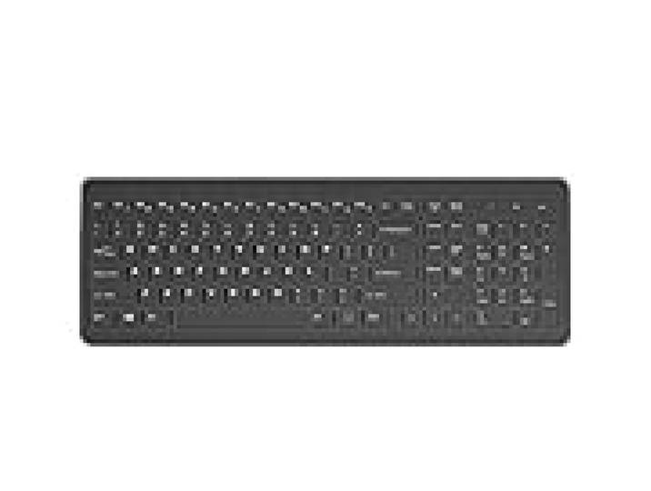 HP 220 - Tastatur - kabellos - 2,4 GHz - QWERTY - International Englisch - Schwarz - recycelbare Verpackung (805T2AA#ABB)