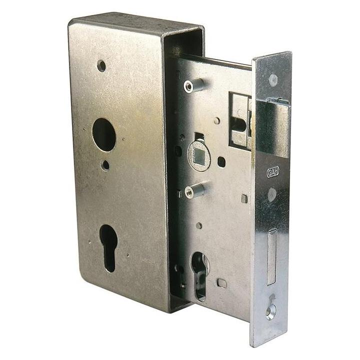 GAH Schlosskasten DIN links / rechts Mass A185xB90xC55xE30 mm Dornmass 55 mm (Einsteckschloss) (413408)