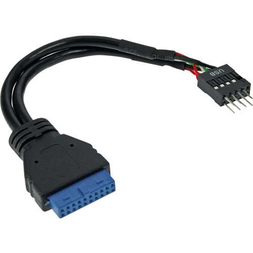InLine 19 poliger USB 3.0 Pin-Header Buchse für USB 2.0 9pol Buchse (33446I)
