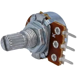 Drehpotentiometer, 10kΩ, horizontal, mono, 6mm, Printmontage