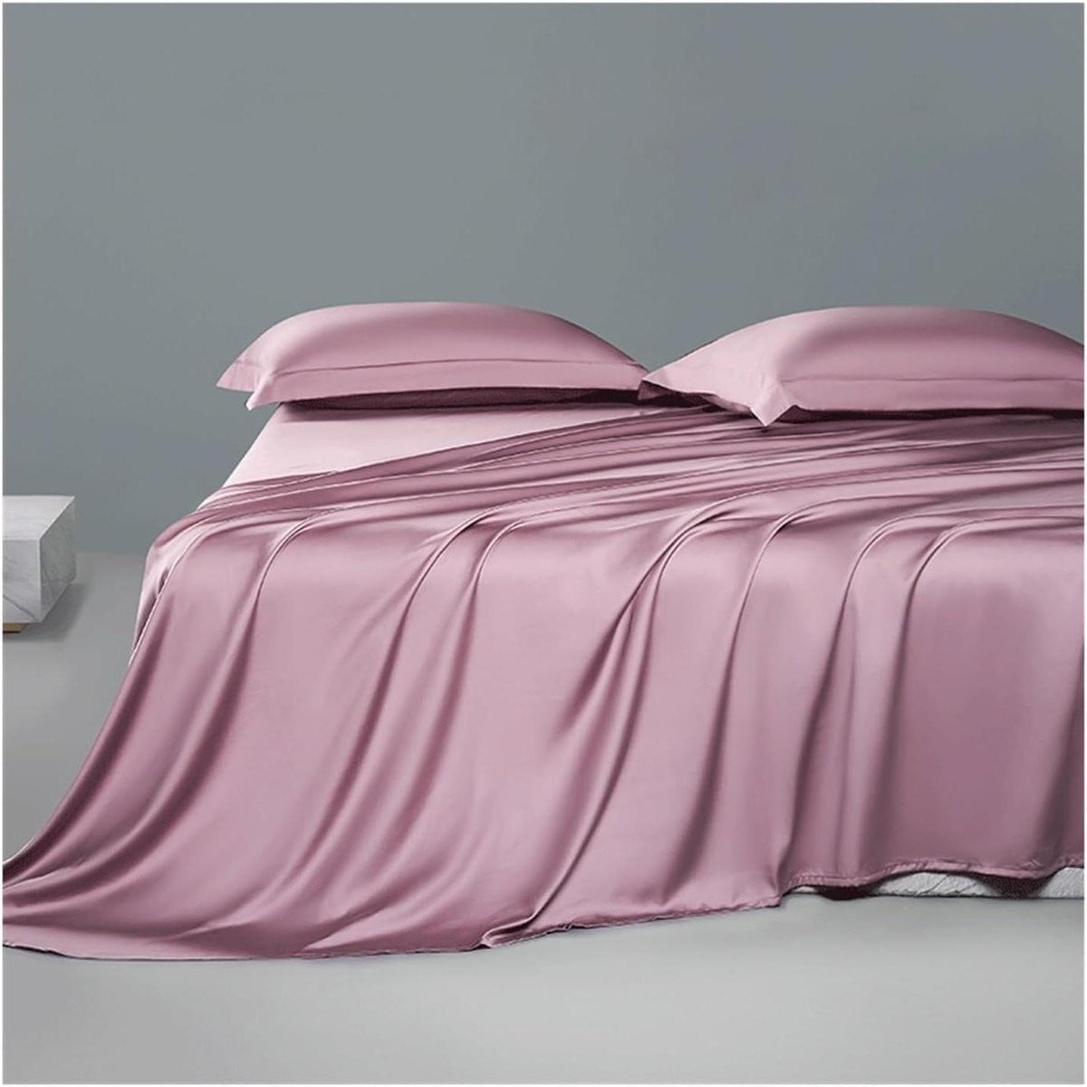 Luxe Katoenen Plat Laken met 500 Draden - Paars - 180 x 240 cm