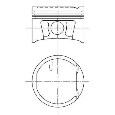 Kolbenschmidt Kolben [Hersteller-Nr. 99746600] für Nissan, Renault, Dacia