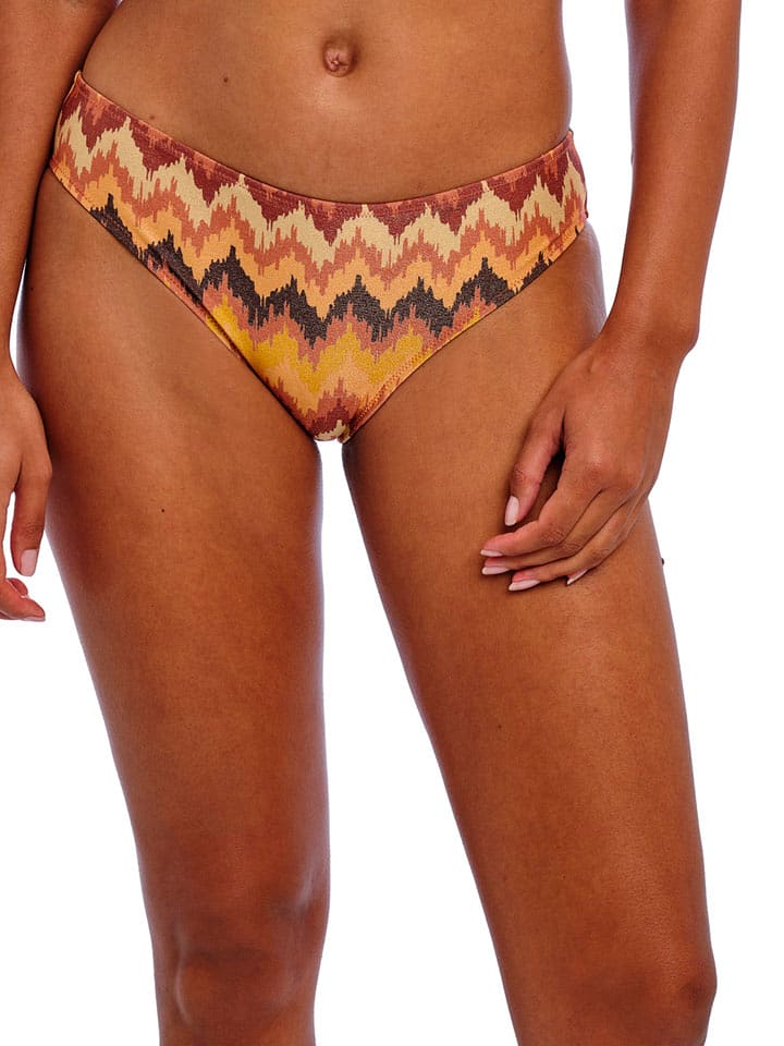 Freya Bikini-Hose in Hellbraun/ Gelb - L