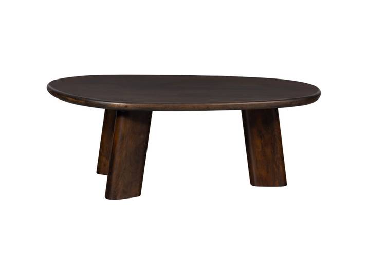 Table basse organique en manguier noyer
