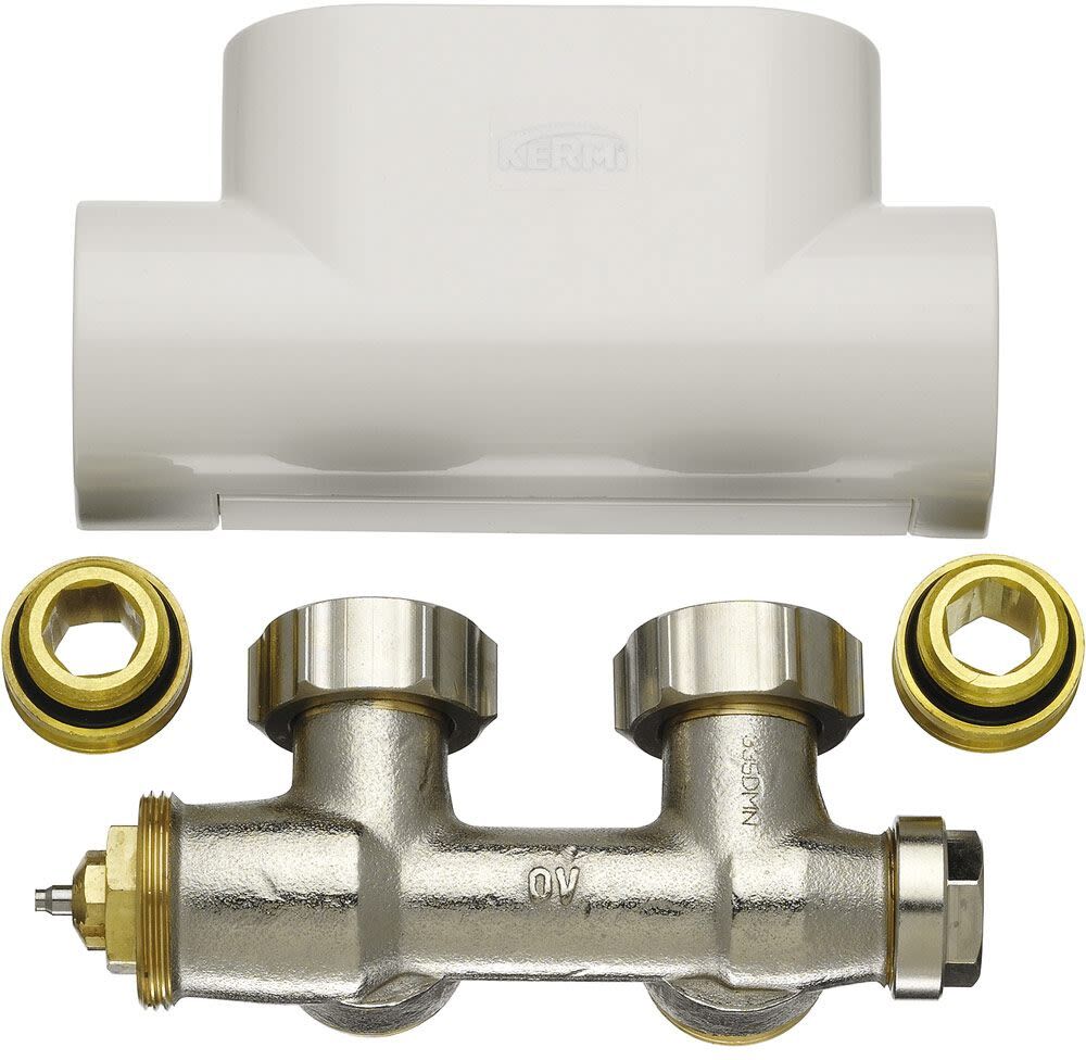 Kermi valve block set corner shape ZV00410001