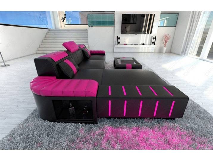 Ecksofa Bellagio L-Form in Leder