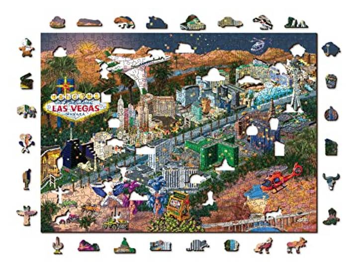Wooden City Wooden puzzle Welcome to Las Vegas 750 XL