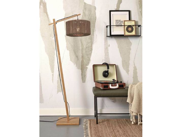 Lampadaire Iguazu Type A Ø 30cm Beige/Beige Matériau : Bambou, Fibres naturelles Type de fibre naturelle : Toile de jute E27