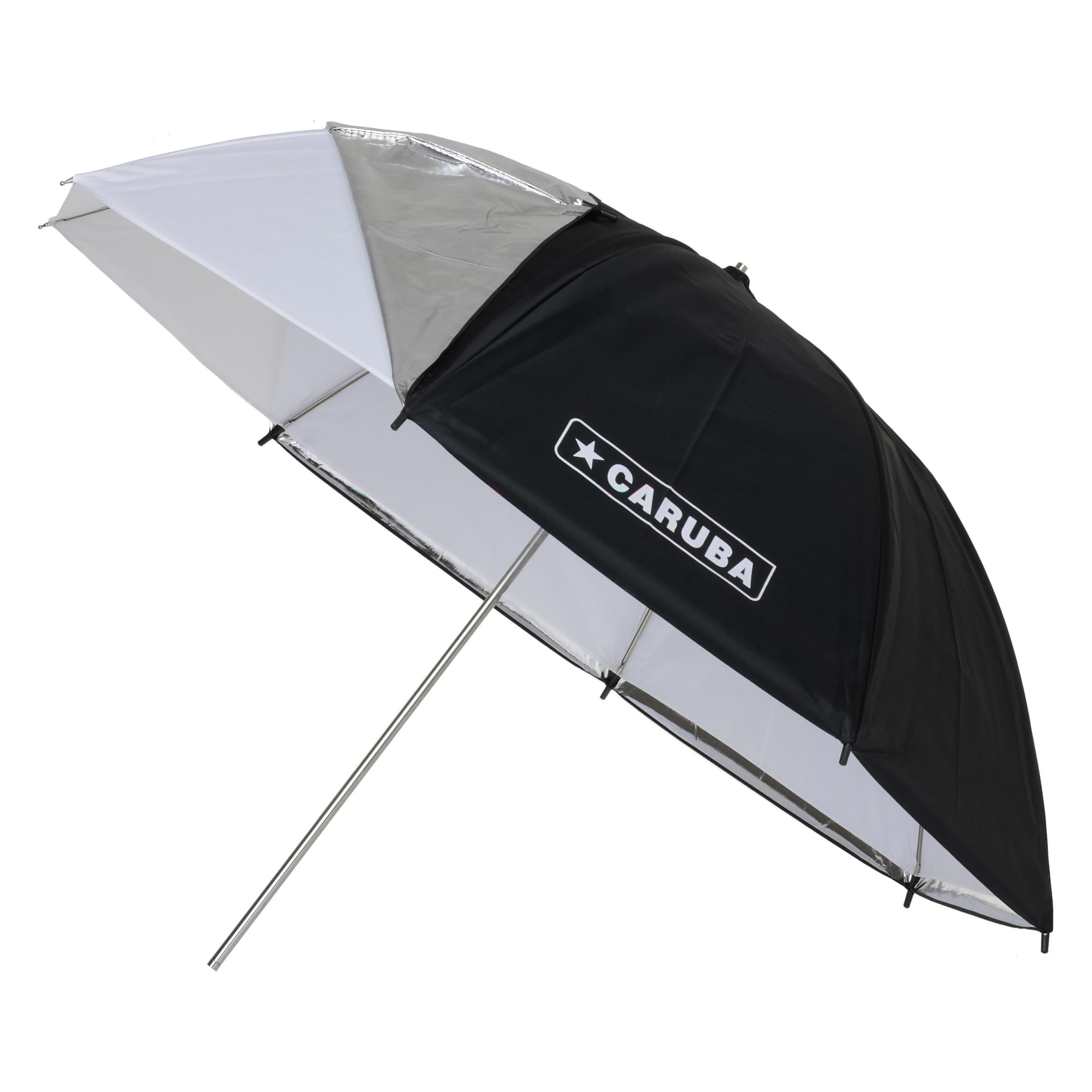Caruba Flash Umbrella 81cm / 32" (WeiÃ + Schwarzer/Silberner Bezug) (Schirm, 81 cm) (22453510)
