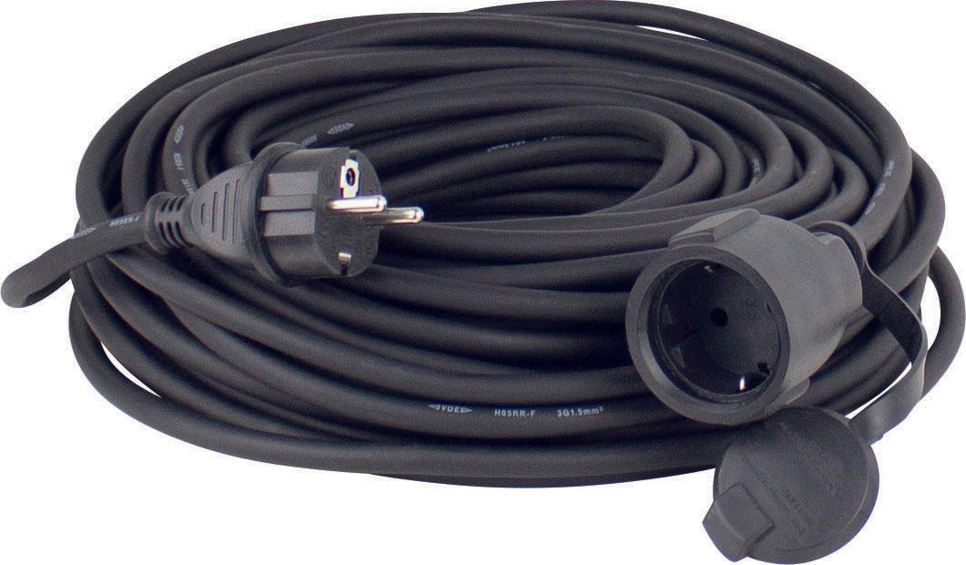 as-Schwabe Verlängerungskabel Baustellen, 10 m, schwarz 60371