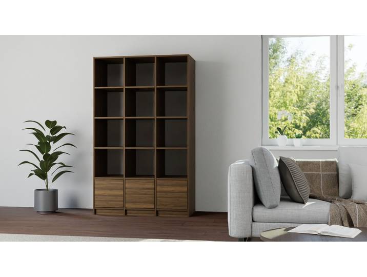 Séparation de pièce de 120 cm de large en noyer Noyer (américain) Naturel huilé