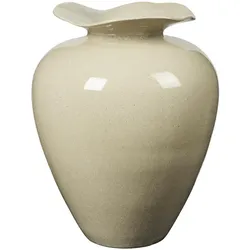 Broste Copenhagen Florentina Bodenvase beige L 44cm