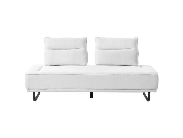 Beliani 3-Sitzer-Sofa Stoff Weiß Faxen, Eukalyptusholz, 184x86x90 cm, Wohnzimmer, Sofas & Couches, Sofas, 3-Sitzer Sofas