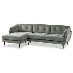 BOOOM Ecksofa Japan Stoff Light Grey