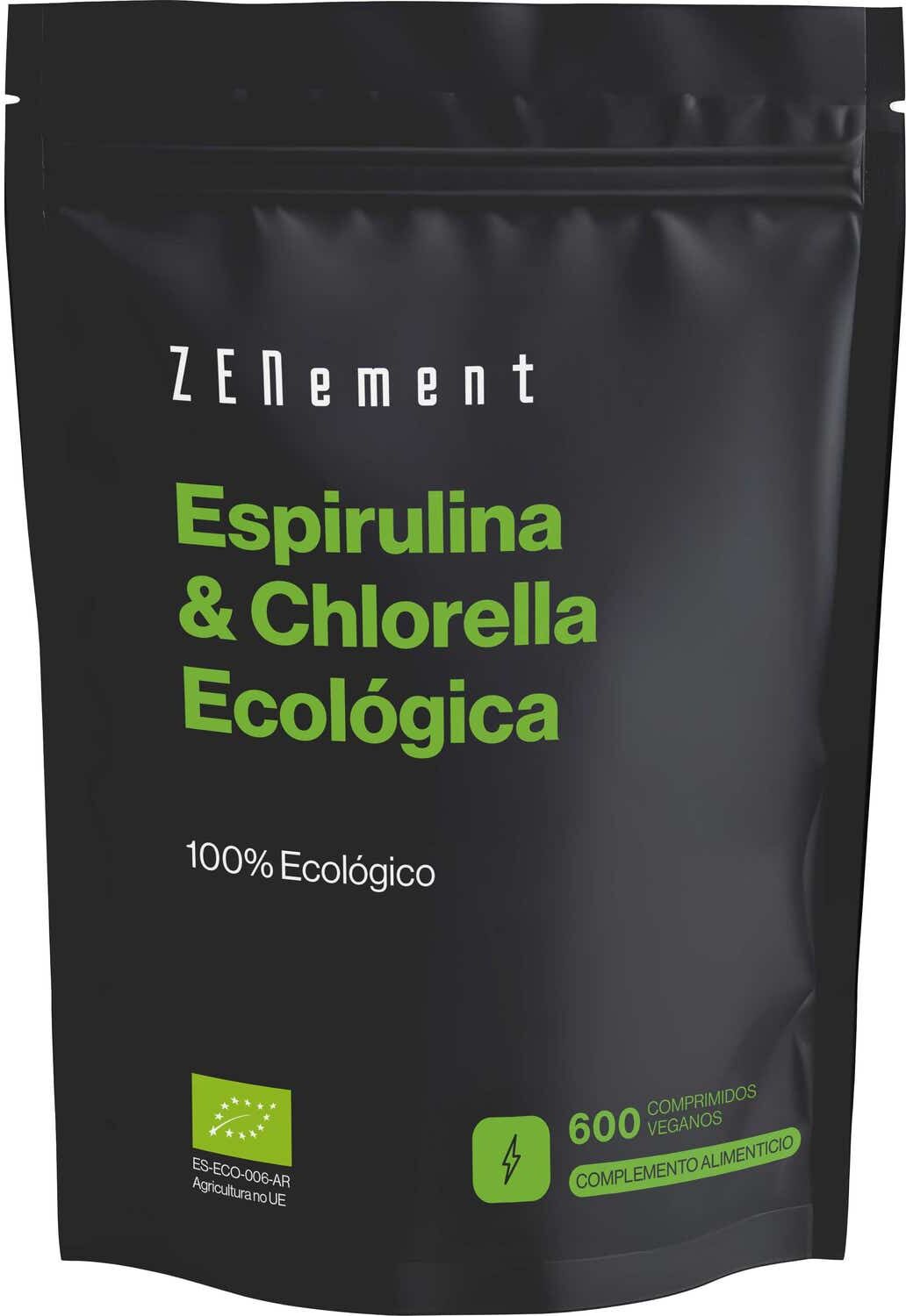 Zenement Espirulina & Chlorella Ecológica 600 comp