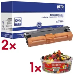 OTTO Office 2x Toner ersetzt Brother »TN-2420« schwarz inkl. Fruchtgummi »Color-Rado« Party schwarz