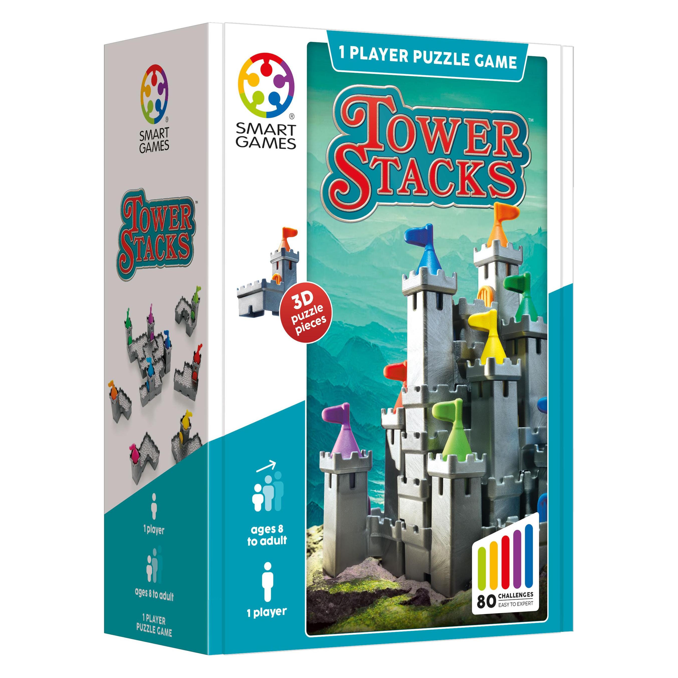Smart Games Tower Stacks (Deutsch, Englisch, Französisch, Italienisch, 1 Spieler) (SG 106)