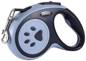 Uplift Essentials Retractable Nylon Dog Leash For Small Pets 3m Or 5m Length 3m black
