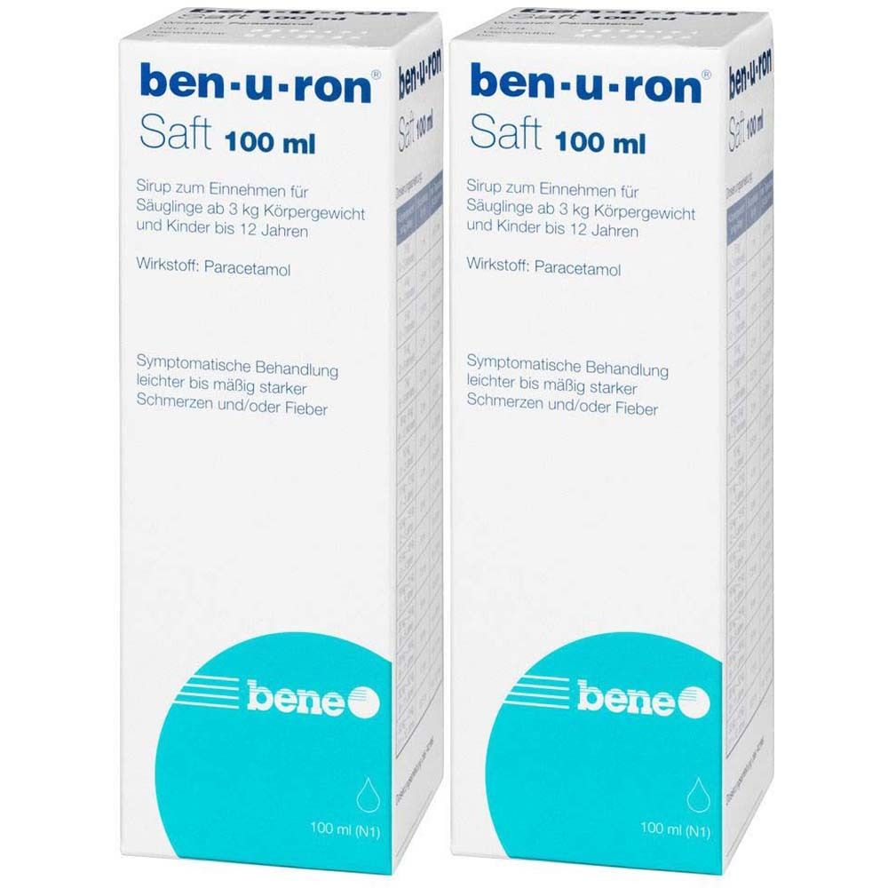 Ben-U-Ron Saft x2 2x100 ml Sirup