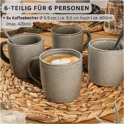 Sänger Geschirr, Tasse, Kaffeebecher Set Kairo Clay (400 ml, 6x)