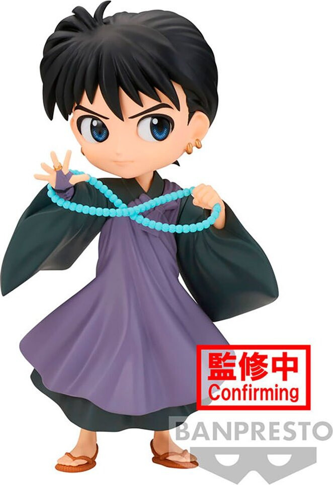 Banpresto Miroku Inuyasha Q Posket figuur, paars, 14 cm