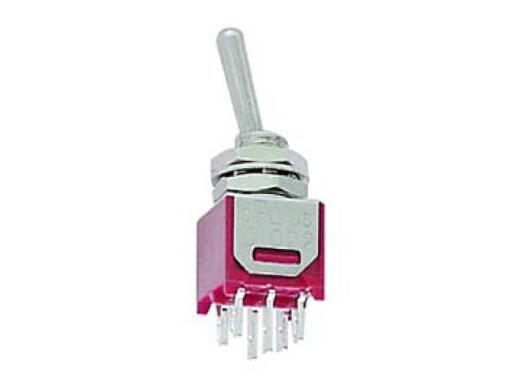 Perel 300186 Interrupteur à bascule\, subminiatur\, 2 x pour
