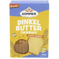 Sommer Dinkel Butter Zwieback, leicht gesüßt demeter