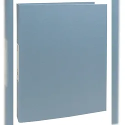 Exacompta 54232E 10x Festes Ringbuch A4, 2 Ringe 30mm, Recyclingkarton, Kollektion AutentiK Blaugrau