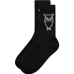 KnowledgeCotton Apparel, Unisex, Sportsocken, Tennissocken (39 - 42), Schwarz